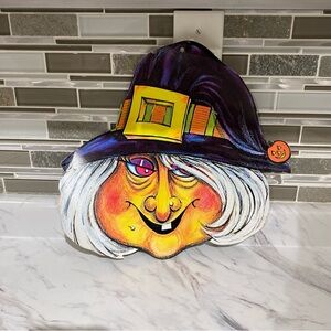 Vintage Halloween Witch Die Cut decor